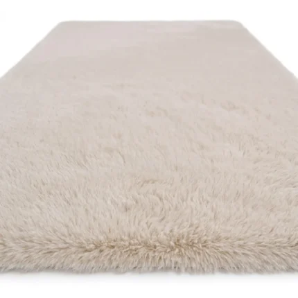 TAPIS 80X150 CM EN POLYESTER - BEIGE