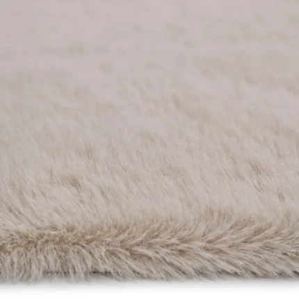 TAPIS 160X230 CM EN POLYESTER - BEIGE