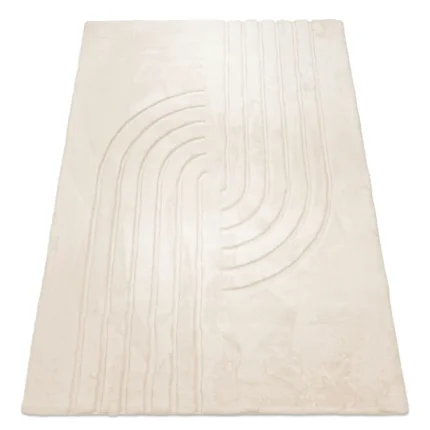 TAPIS 160X230 CM EN POLYPROPYLÈNE - BEIGE