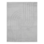 TAPIS 120X160 CM EN POLYPROPYLÈNE - GRIS