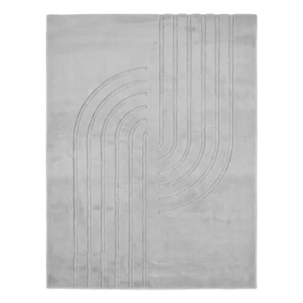 TAPIS 120X160 CM EN POLYPROPYLÈNE - GRIS