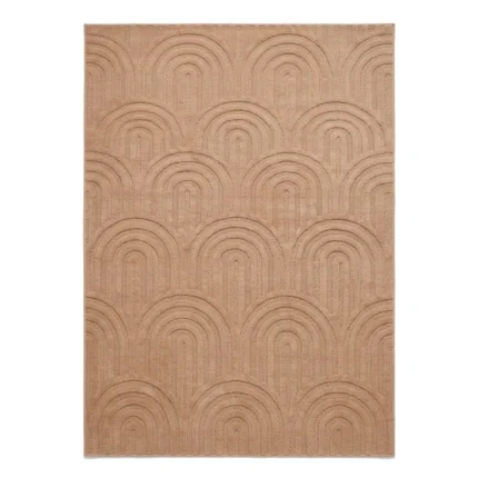 TAPIS 80X150 CM EN POLYPROPYLÈNE - BEIGE