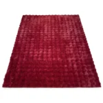 TAPIS 120X160 CM EN POLYPROPYLÈNE - ROUGE