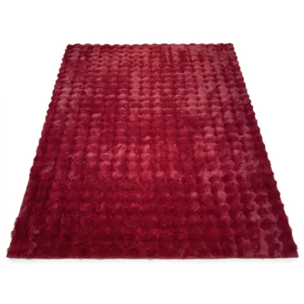 TAPIS 120X160 CM EN POLYPROPYLÈNE - ROUGE