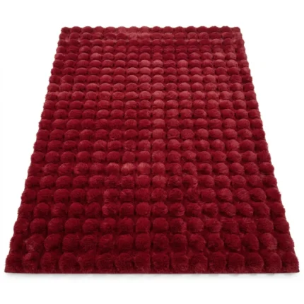 TAPIS 160X230 CM EN POLYPROPYLÈNE - ROUGE