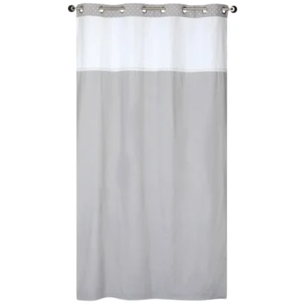 RIDEAU 140 X 240 CM EN 65% POLYESTER - 35% COTON - GRIS