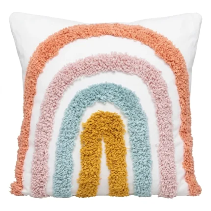 COUSSIN EN COTON TUFTÉ - MULTICOLORE