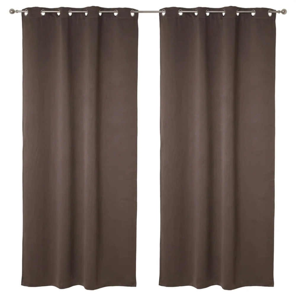 AI Generated Product Image LOT DE 2 RIDEAU 135 X 240 CM - TAUPE – Image 1
