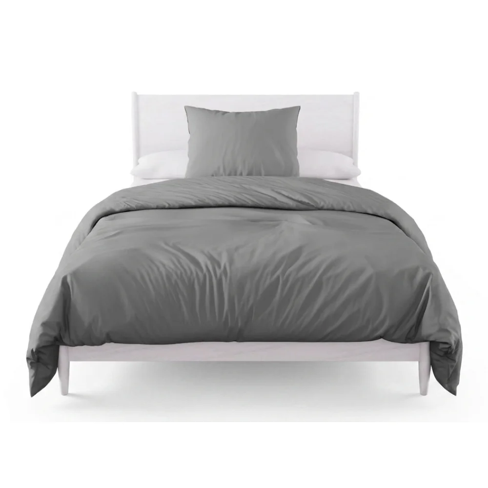 AI Generated Product Image PARURE DE LIT 140 X 200 CM - GRIS – Image 1