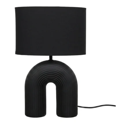 LAMPE DE TABLE EN CÉRAMIQUE - NOIR