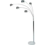LAMPADAIRE 225 CM EN MÉTAL - CHROME