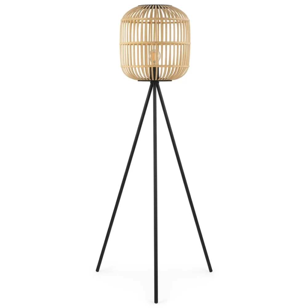AI Generated Product Image LAMPADAIRE EN MÉTAL - NOIR – Image 1