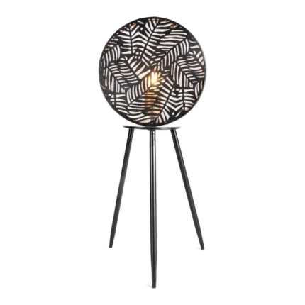 LAMPE DE TABLE - NOIR ET DORÉ