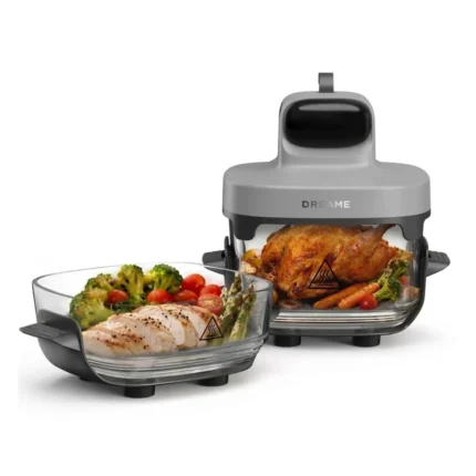 FRITEUSE SANS HUILE EN VERRE BOROSILICATÉ 5-EN-1 PORTABLE - DREAME