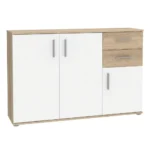COMMODE 3 PORTES 2 TIROIRS - CHÊNE SONOMA