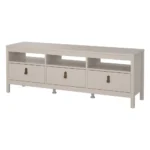 MEUBLE TV 3 TIROIRS + 3 NICHES - CASHMERE