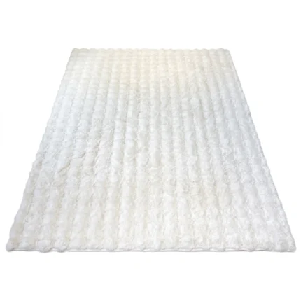 TAPIS RECTANGULAIRE -  BLANC