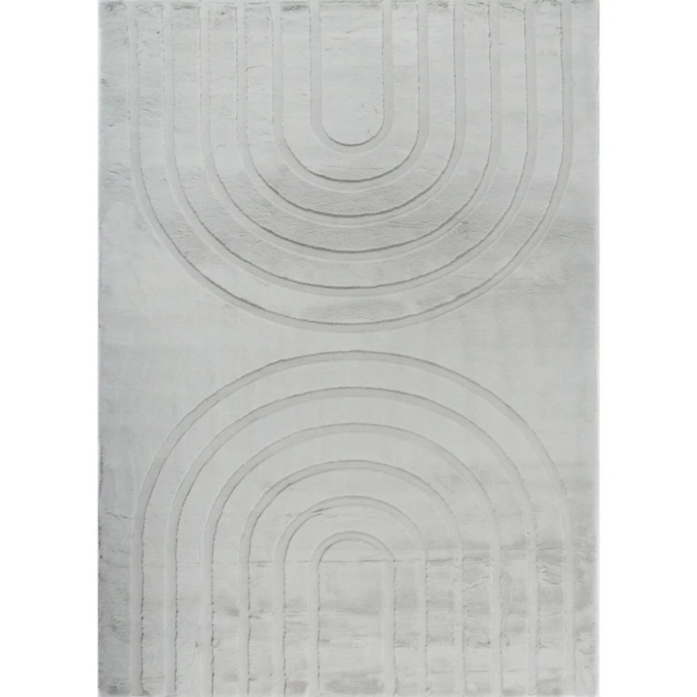 AI Generated Product Image TAPIS RECTANGLE ALASKA - GRIS – Image 1