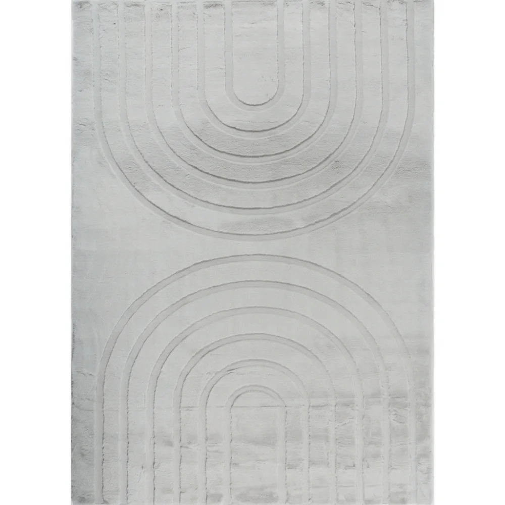 AI Generated Product Image TAPIS RECTANGLE ALASKA - GRIS – Image 1