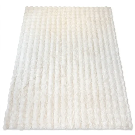 TAPIS RECTANGLE BUBBLE - BLANC