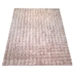 TAPIS RECTANGLE BUBBLE - ROSE