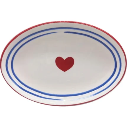 PLAT OVALE CÉRAMIQUE 30,2X24,6 CM