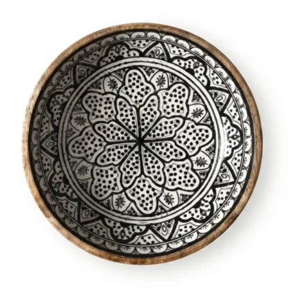 SALADIER BOIS DE MANGUIER D33 CM - NOIR