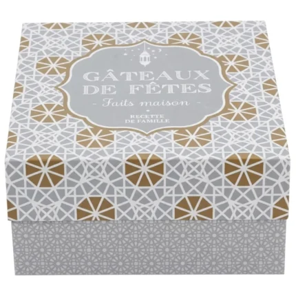 LOT DE 2 BOÎTES À GÂTEAUX 17X7,8 CM
