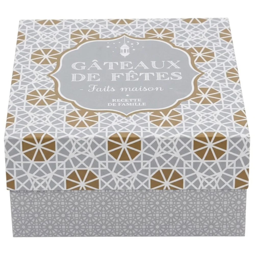 AI Generated Product Image LOT DE 2 BOÎTES À GÂTEAUX 17X7,8 CM – Image 1