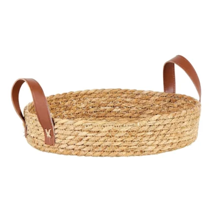 PLATEAU ROND JONC TRESSÉ D30 CM