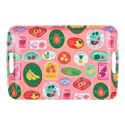 PLATEAU MÉLAMINE 46X31 CM - MOTIF FRUITS