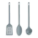 LOT DE 3 USTENSILES DE CUISINE SILICONE - BLEU