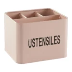 POT À USTENSILES 4 COMPARTIMENTS - ROSE