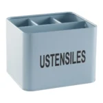POT À USTENSILES 4 COMPARTIMENTS - BLEU