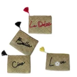 POCHETTE EN PAILLE 30X20 CM