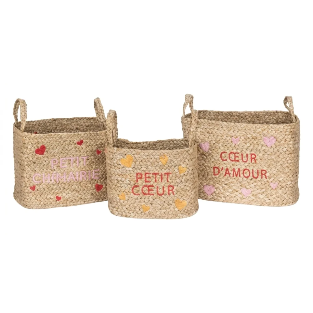 AI Generated Product Image LOT DE 3 PANIERS - MULTICOLORE – Image 1