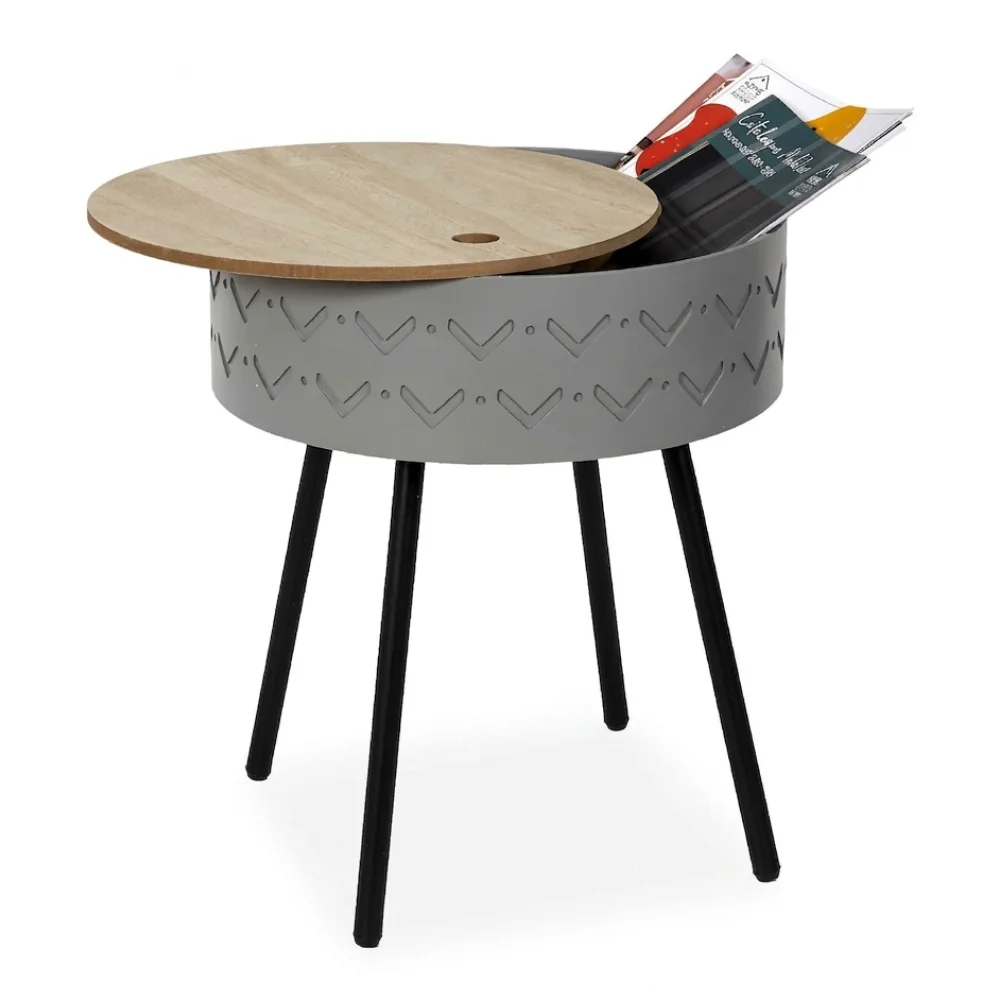 AI Generated Product Image TABLE COFFRE EUGENIE - GRIS – Image 1