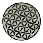 PORTE-ENCENS ROND - BLANC ET NOIR