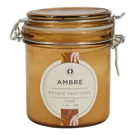 BOUGIE PARFUMÉE AMBRE - MOYEN MODÈLE