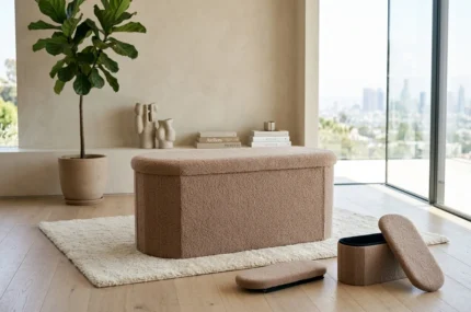 POUF PLIABLE OVALE 82X40X38 CM