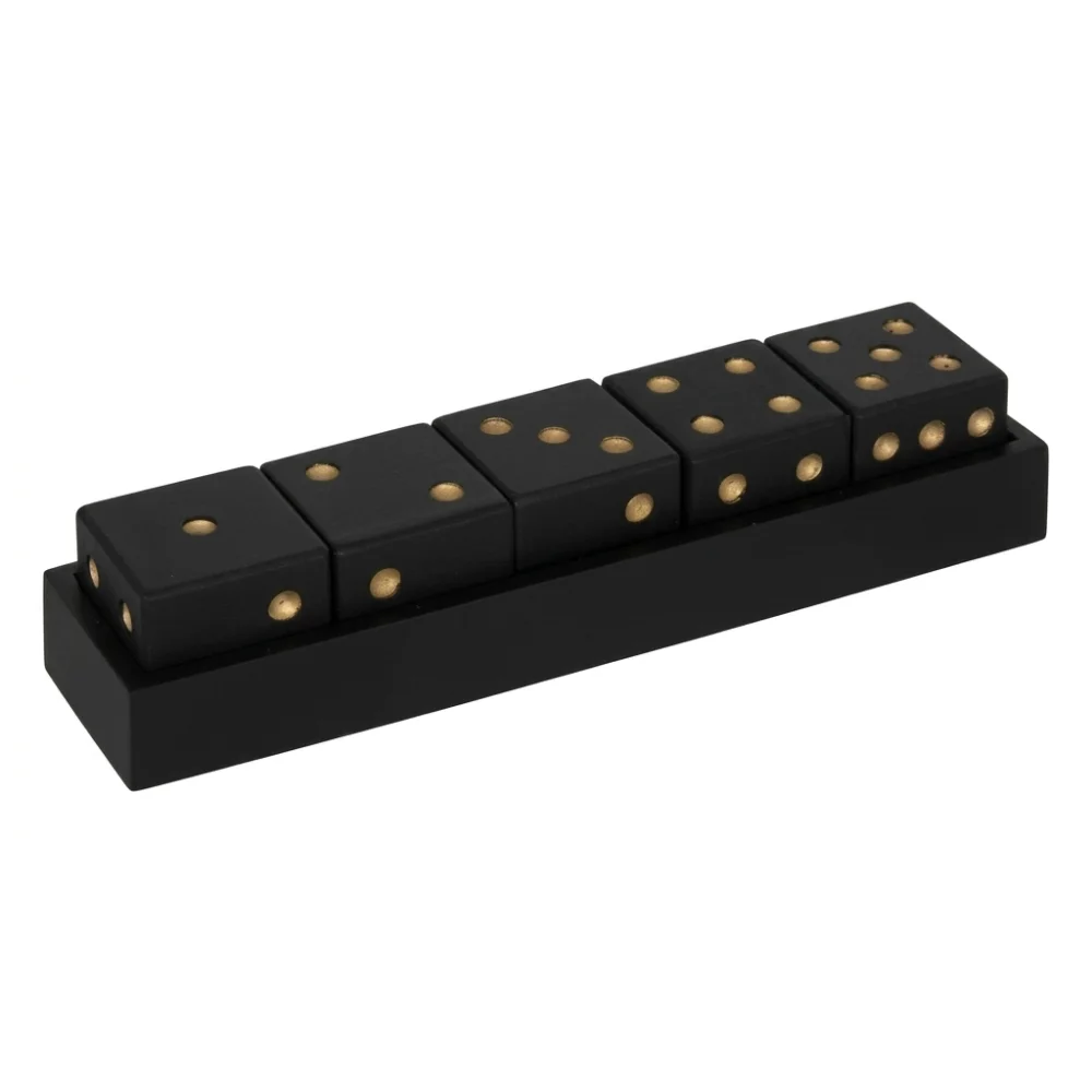 AI Generated Product Image DÉS DÉCORATIFS NOIRS L34 CM – Image 1