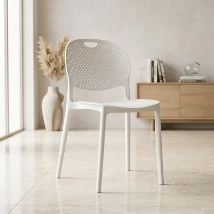 CHAISE PLASTIQUE - BLANC