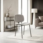 CHAISE CONTEMPORAINE - GRIS CLAIR