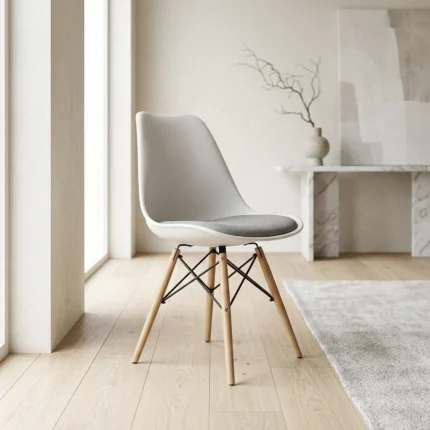 CHAISE SCANDINAVE - BLANC