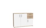 COMMODE 3 PORTES 2 TIROIRS - CHÊNE SONOMA – Image 2