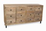 COMMODE 12 TIROIRS - BOIS DE MANGUIER – Image 2