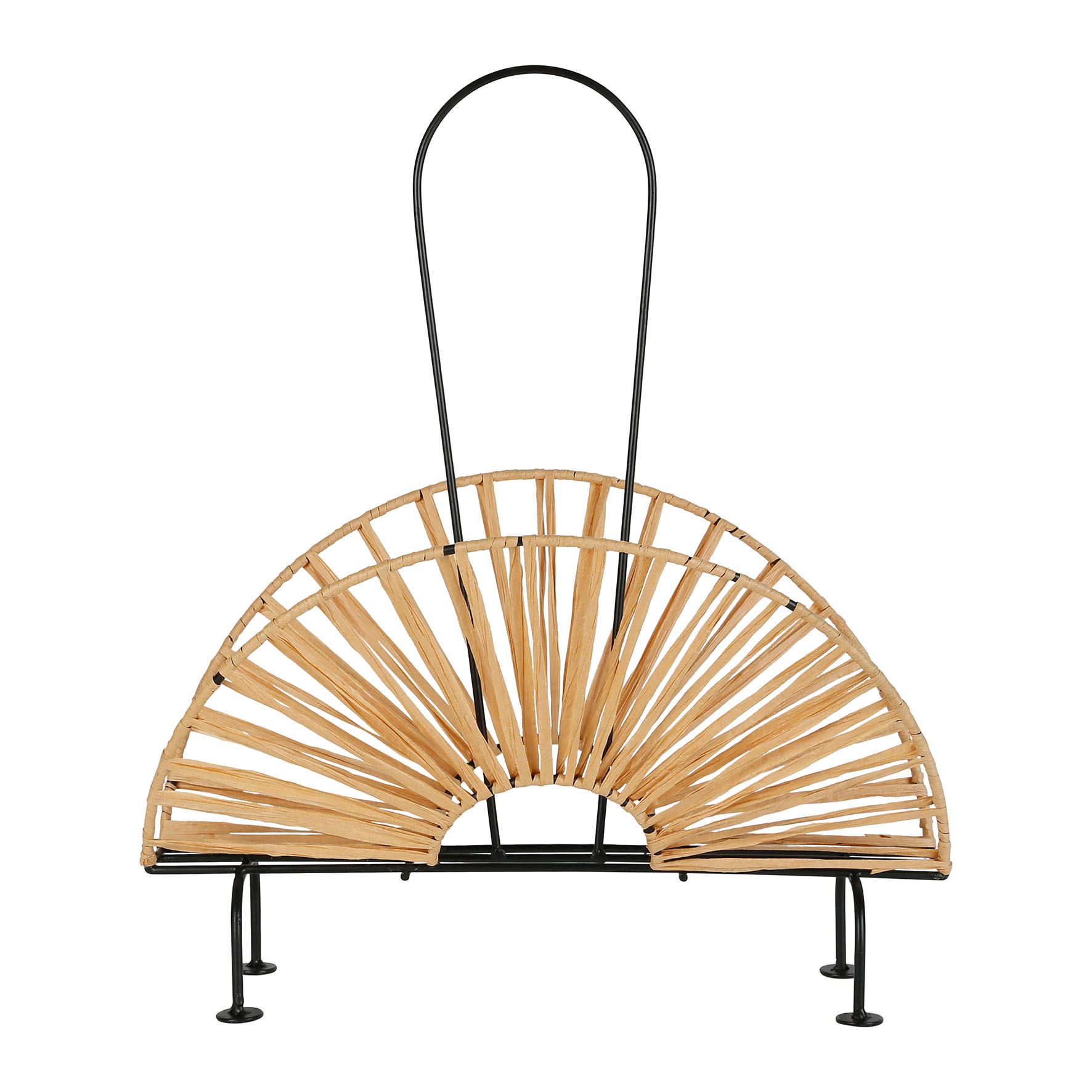 article_74105 PORTE-MAGAZINE CORDE 39X23X42 CM - NATUREL – Image 1