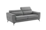 CANAPE LIT 3 PLACES EN AVEC MATELAS - GRIS – Image 2