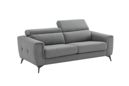 CANAPE LIT 3 PLACES EN AVEC MATELAS - GRIS