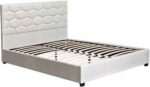 LIT 160 X 200 CM AVEC SOMMIER - BEIGE – Image 2